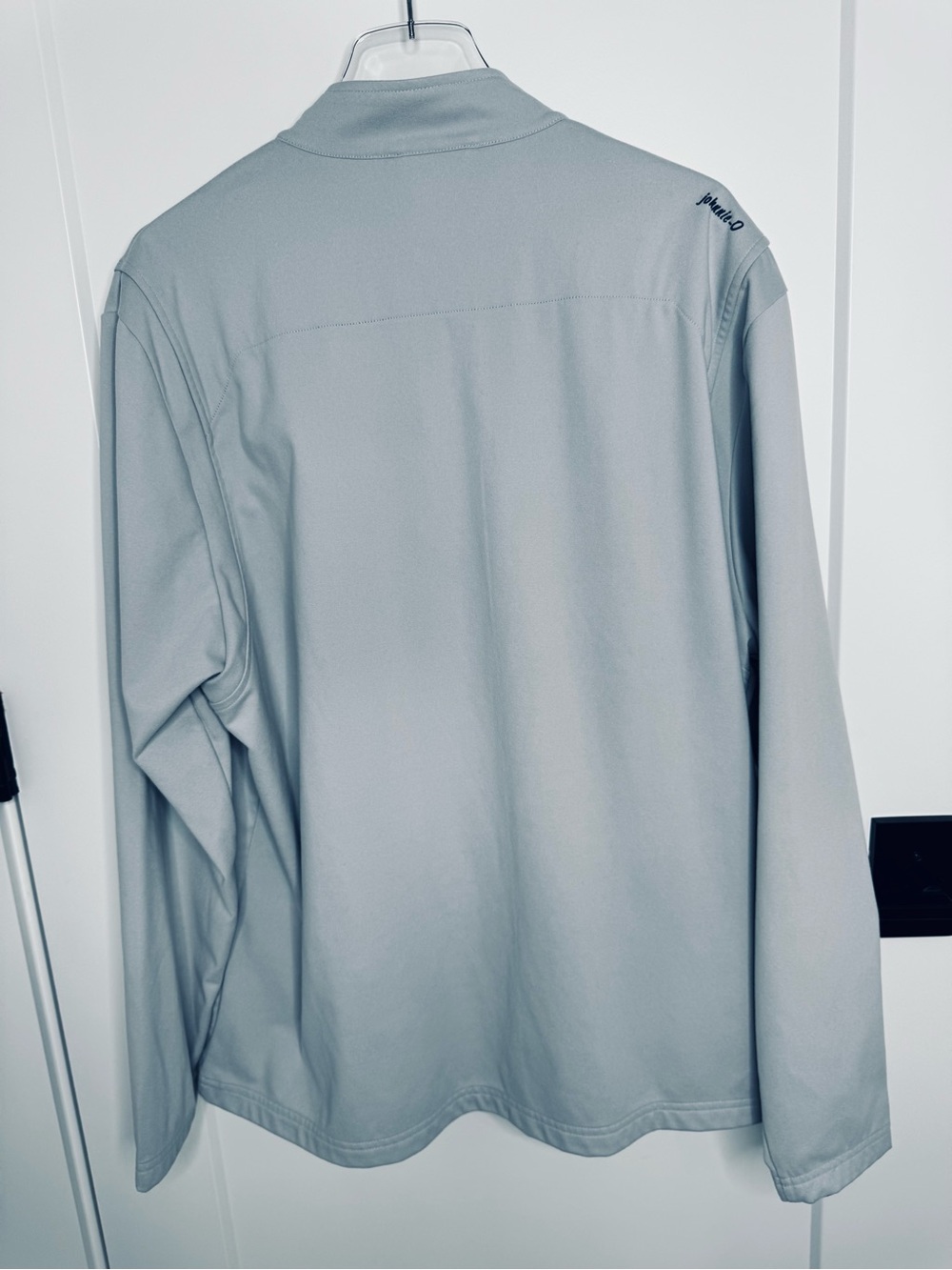 Johnnie-O The Men's Fade Gray/Chrome Full-Zip Fleece Jacket Embroidered Size XL - Picture 7 of 7